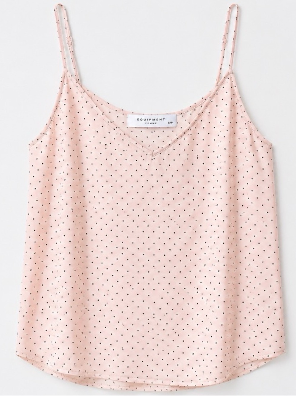 Equipment Blush Pink Silk Polka Dot Cami - 80% OFF MSRP!!!